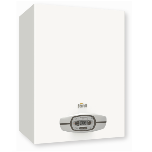 Seinään asennettava kondenssikattila ja 50 litran vedenlämmitin BLUEHELIX TOP  RRT 34 K 50